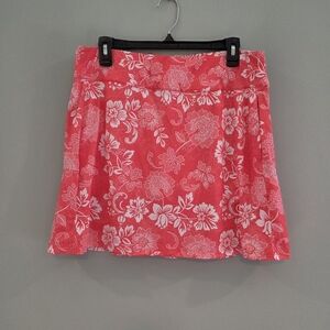 Emerald Brand Coral And White Golf Skort Size Medium